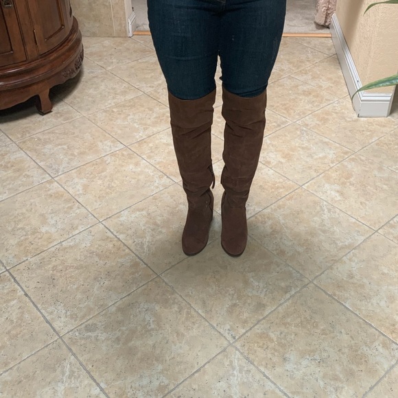 DOLCE VITA over the knee camel brown suede boots - Picture 8 of 8